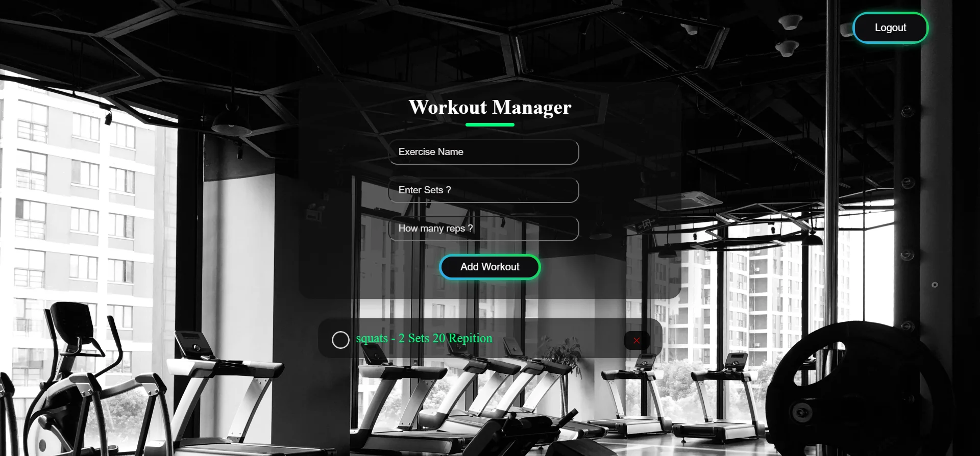 Workout-Manager